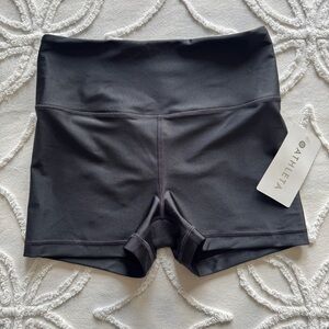 Athleta NEW Ultra High Rise Elation Short 3 Inch Medium Blue Shine Bike Shorts